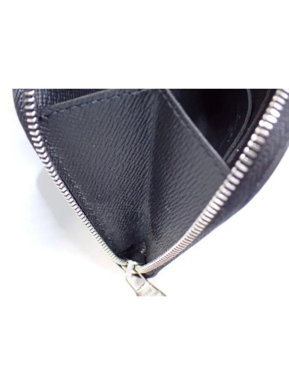 Louis Vuitton Coin Case Porte-Monnaie NM Black Damier Graphite Purse Silver